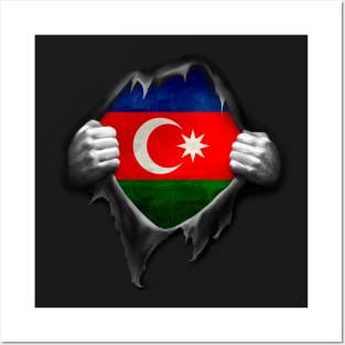 Azerbaijan Flag. Proud Azerbaijanian Posters and Art